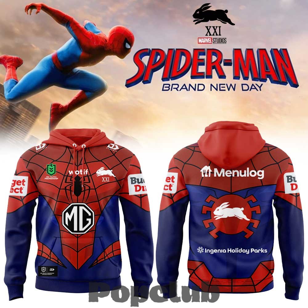South Sydney Rabbitohs x Spider-Man 2026 Brand New Day Special Hoodie South Sydney Rabbitohs x Spider-Man 2026 Brand New Day Special Hoodie