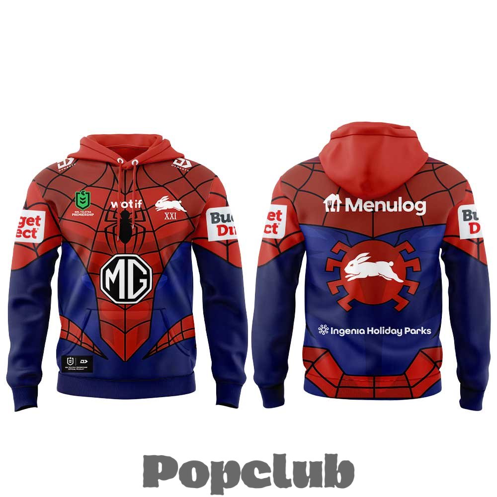 South Sydney Rabbitohs x Spider-Man 2026 Brand New Day Special Hoodie South Sydney Rabbitohs x Spider-Man 2026 Brand New Day Special Hoodie