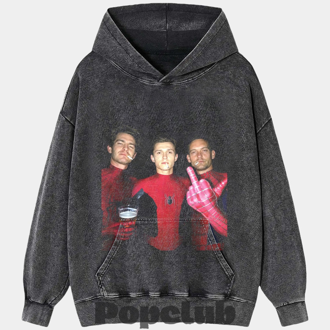 Spider-Man Assemble Middle Finger Tee Spider-Man Assemble Middle Finger Tee