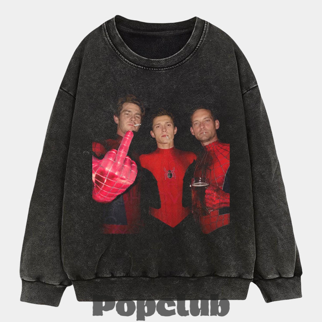 Spider-Man Assemble Middle Finger Tee Spider-Man Assemble Middle Finger Tee