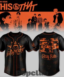 Stray Kids This & That Signature RUN IT World Tour Baseball Jersey Stray Kids This & That Signature RUN IT World Tour Baseball Jersey