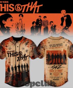 Stray Kids This & That Signature RUN IT World Tour Baseball Jersey