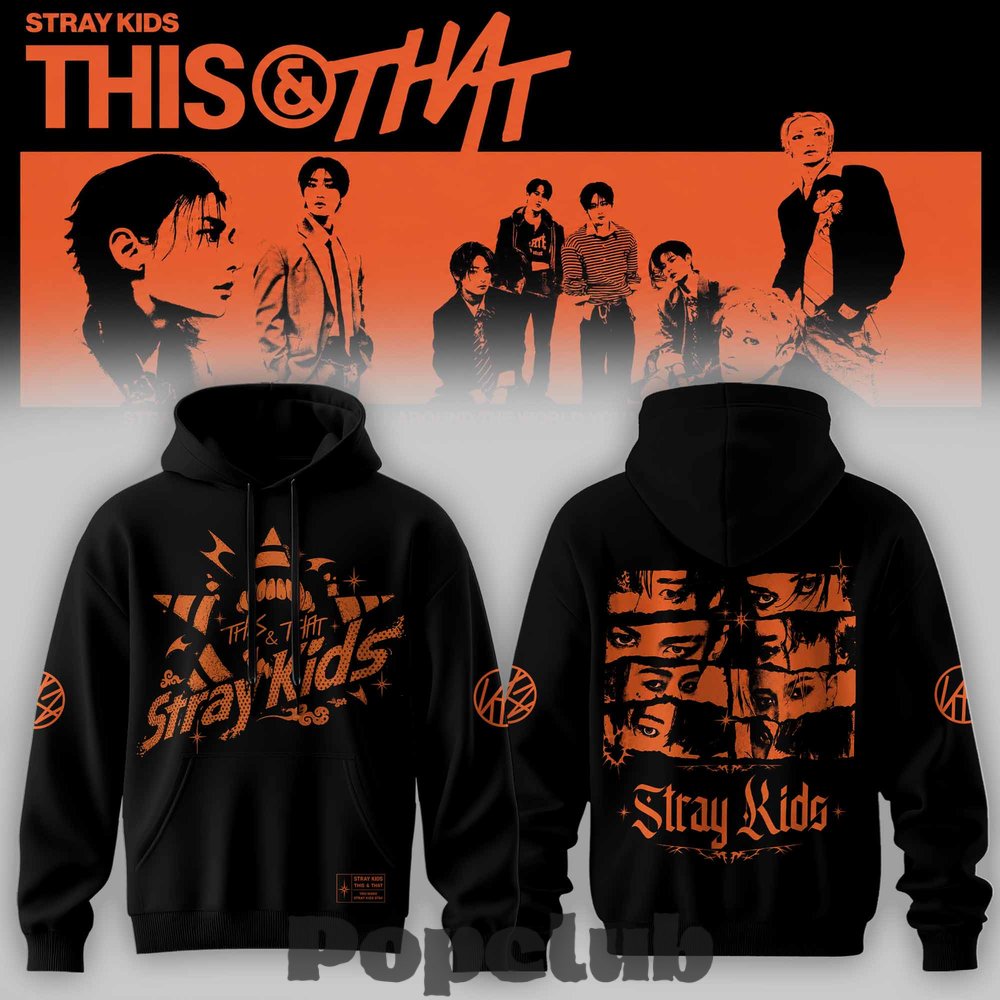Stray Kids This & That Signature RUN IT World Tour Hoodie Stray Kids This & That Signature RUN IT World Tour Hoodie