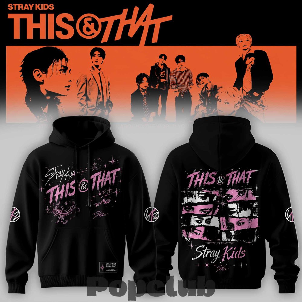 Stray Kids This & That Signature RUN IT World Tour Hoodie Stray Kids This & That Signature RUN IT World Tour Hoodie
