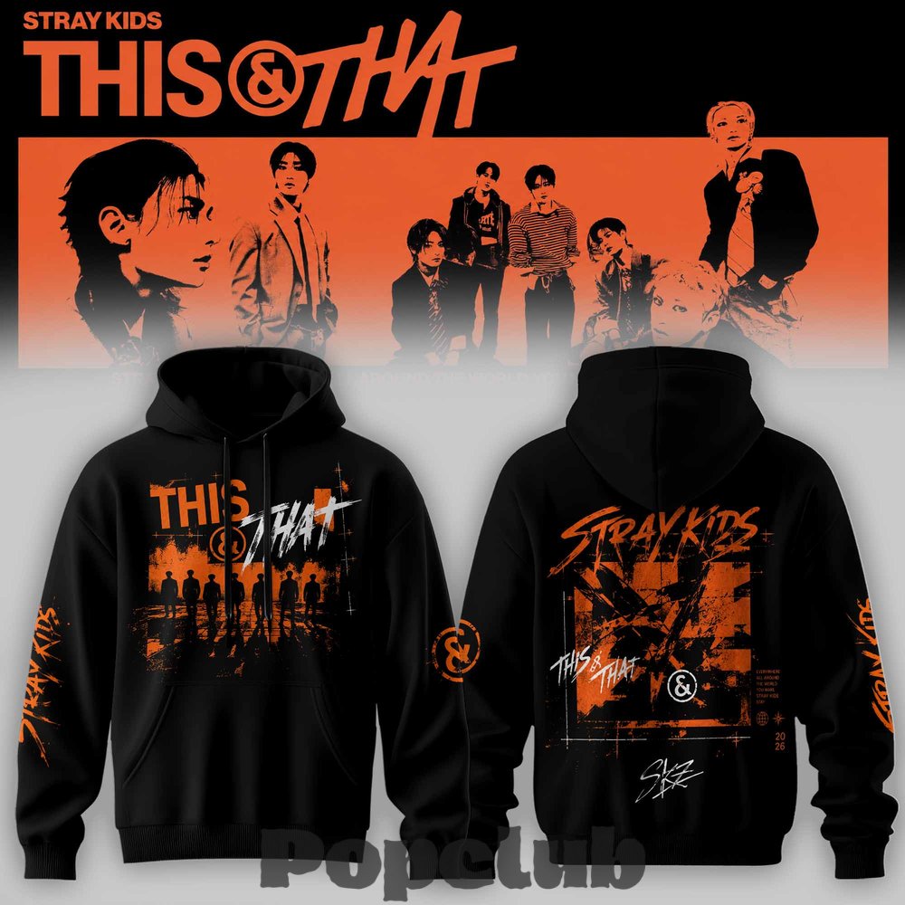Stray Kids This & That Signature RUN IT World Tour Hoodie Stray Kids This & That Signature RUN IT World Tour Hoodie
