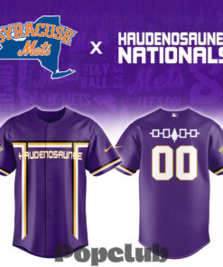 Syracuse Mets Haudenosaunee National Custom Baseball Jersey