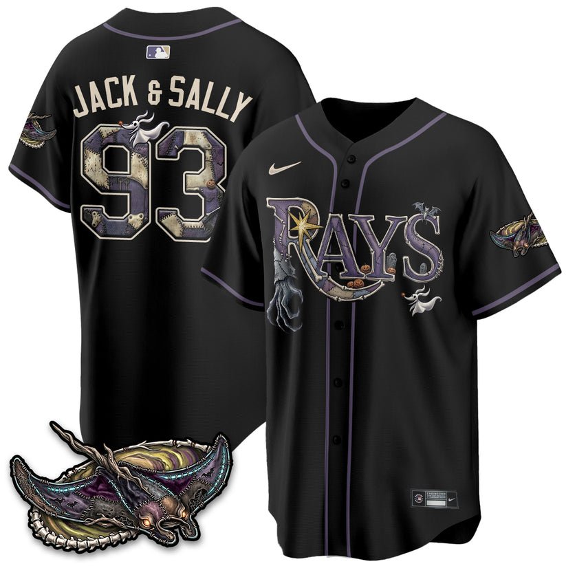 Tampa Bay Rays Nightmare Halloween Edition Baseball Jersey Tampa Bay Rays Nightmare Halloween Edition Baseball Jersey