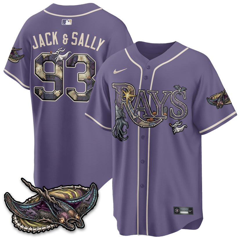 Tampa Bay Rays Nightmare Halloween Edition Baseball Jersey Tampa Bay Rays Nightmare Halloween Edition Baseball Jersey