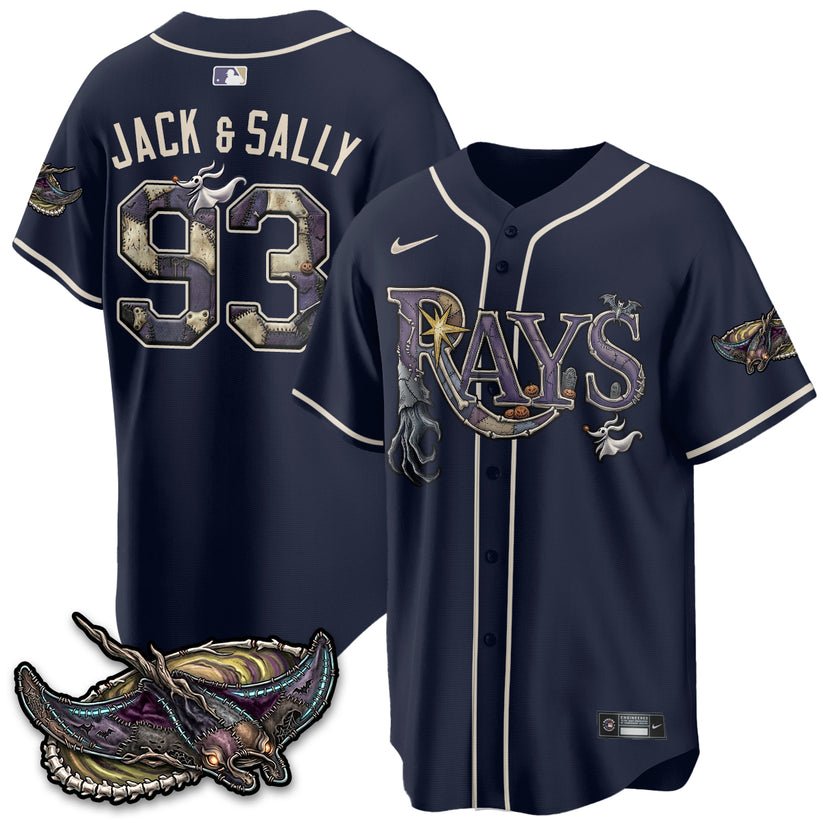 Tampa Bay Rays Nightmare Halloween Edition Baseball Jersey Tampa Bay Rays Nightmare Halloween Edition Baseball Jersey