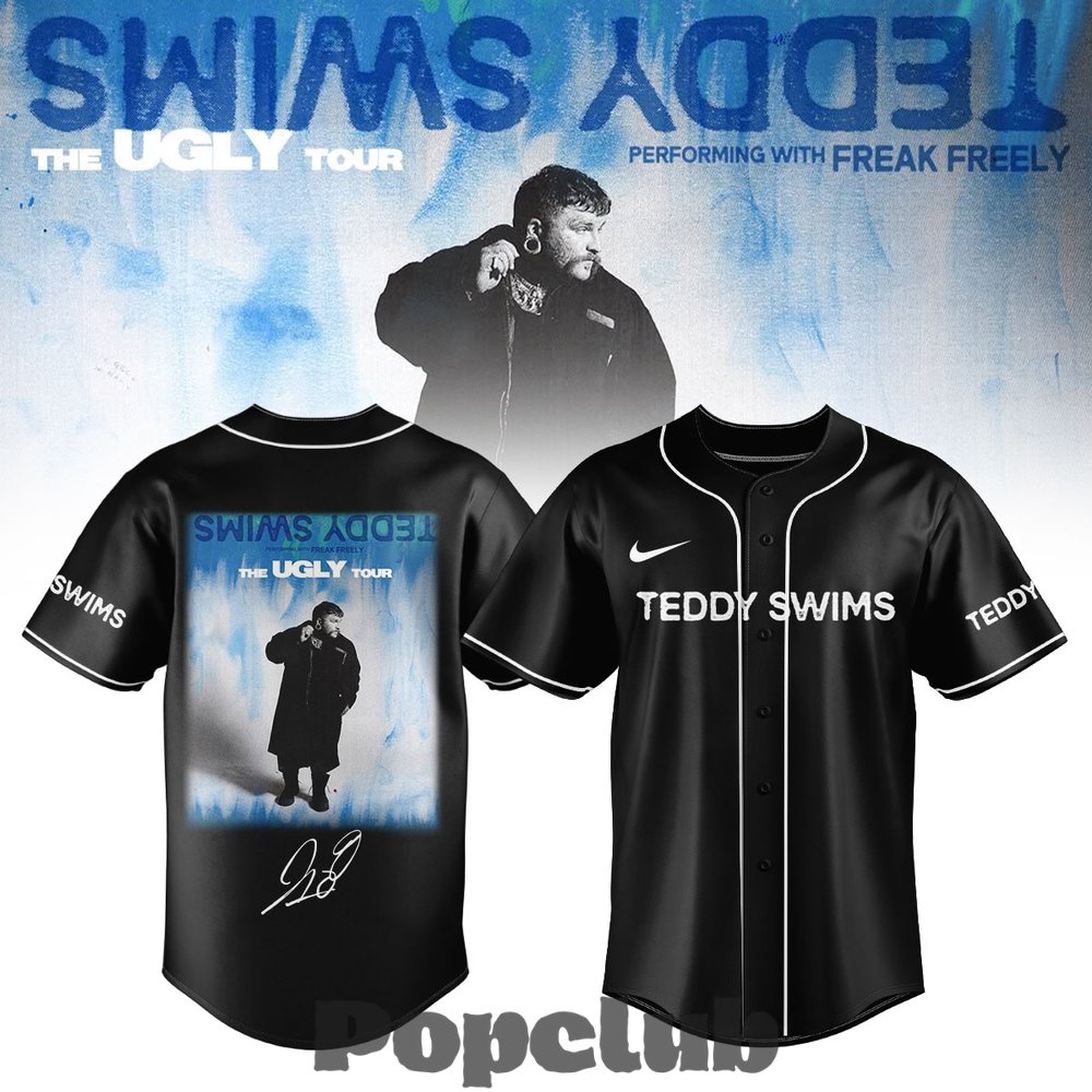 Teddy Swims “The Ugly Tour” 2026 Special Baseball Jersey Teddy Swims “The Ugly Tour” 2026 Special Baseball Jersey