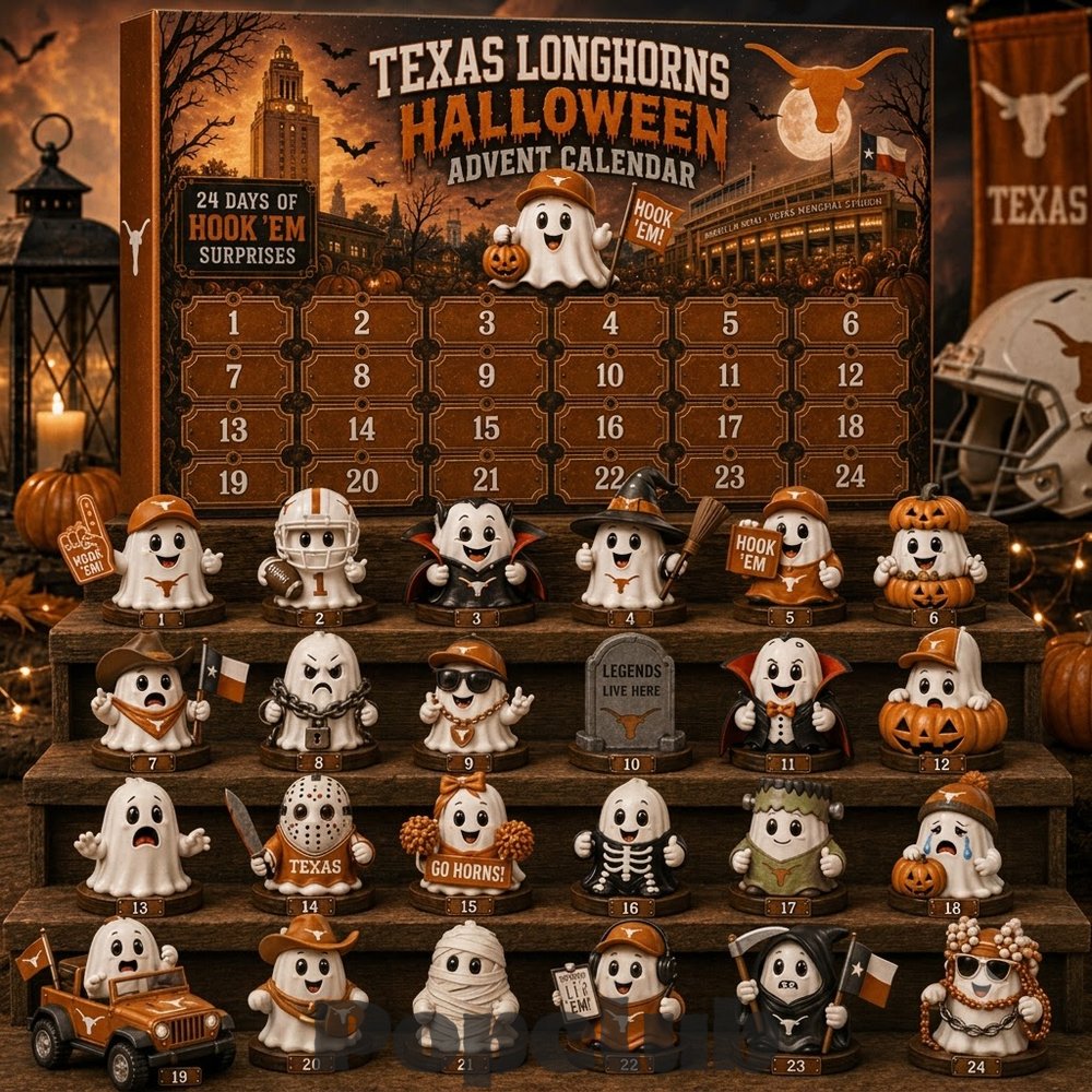 Texas Longhorns Halloween 2026 Advent Calendar 24 Days Countdown Figurine Set Texas Longhorns Halloween 2026 Advent Calendar 24 Days Countdown Figurine Set