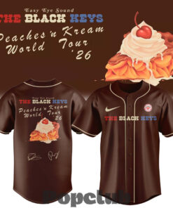 The Black Keys “Peaches ‘n Kream World Tour” 2026 Baseball Jersey