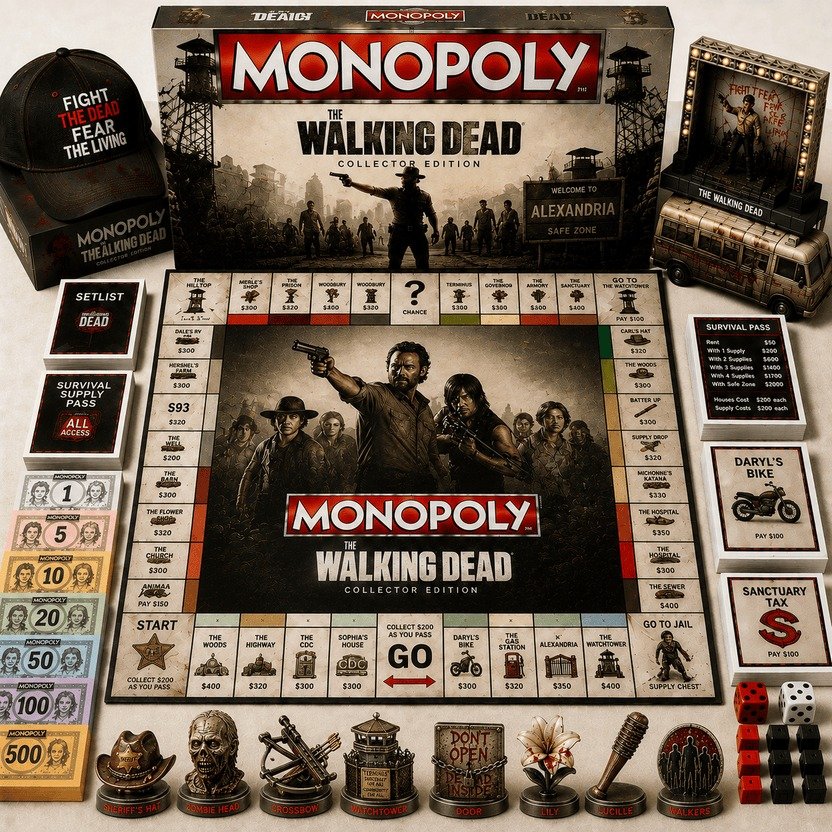 The Walking Dead Monopoly Board Game The Walking Dead Monopoly Board Game