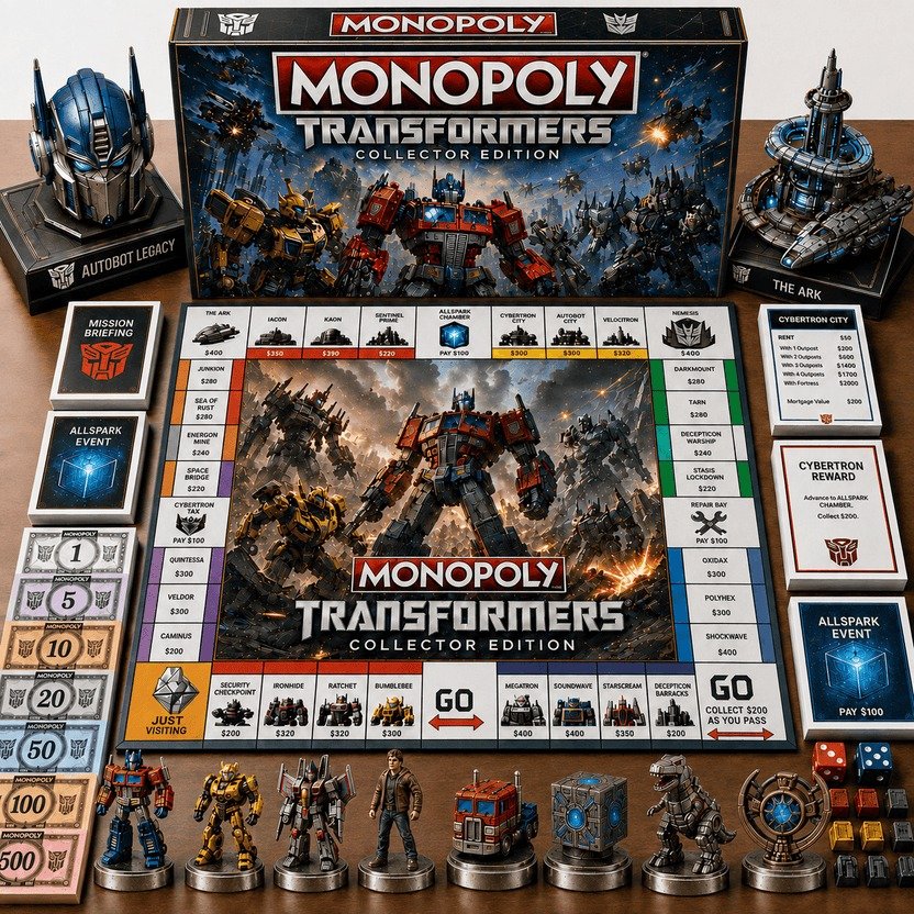 Transformers Monopoly Board Game Transformers Monopoly Board Game