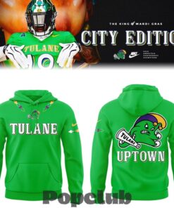 Tulane Green Wave KING of Mardi Gras-2026 City Edition Hoodie Tulane Green Wave KING of Mardi Gras-2026 City Edition Hoodie