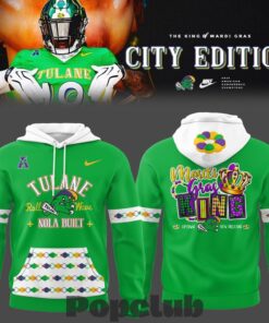 Tulane Green Wave KING of Mardi Gras-2026 City Edition Hoodie