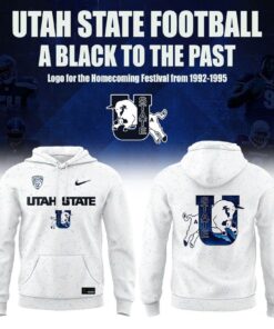 Utah State Aggies Football 1992–1995 Vintage Logo “A Blast To The Past” Hoodie