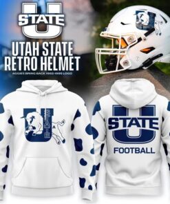 Utah State Aggies Football 1992–1995 Vintage Logo “A Blast To The Past” Hoodie