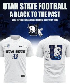 Utah State Aggies Football 1992–1995 Vintage Logo “A Blast To The Past” T-Shirt