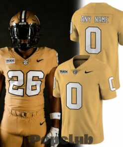Vanderbilt Commodores Season 2026 Custom Gold Football Jersey