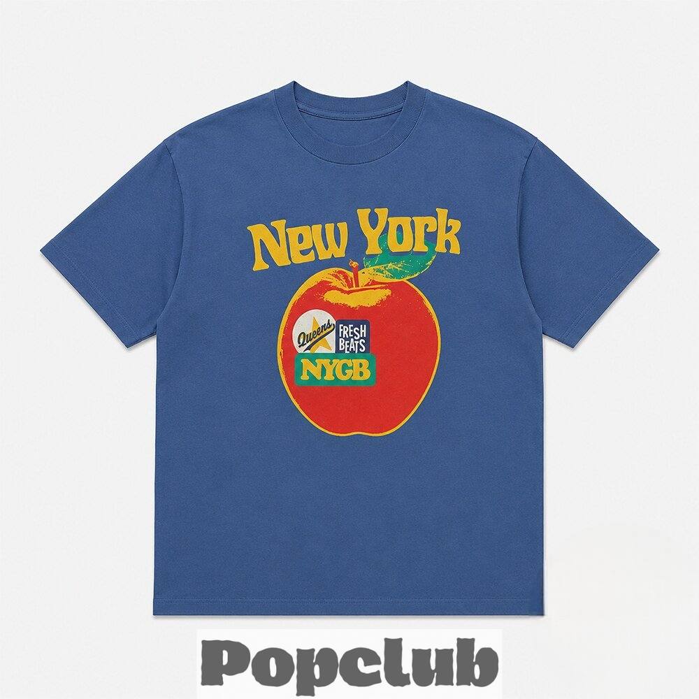 Vintage New York Fresh Beats Apple Graphic Shirt Vintage New York Fresh Beats Apple Graphic Shirt