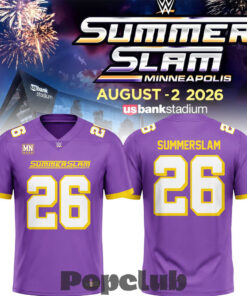 WWE Summer Slam 2026 In Minnesota Football Jersey WWE Summer Slam 2026 In Minnesota Football Jersey
