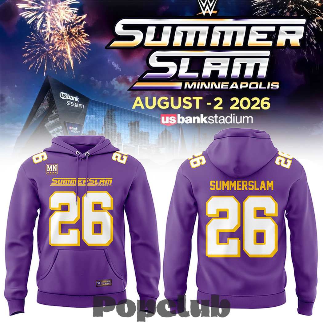 WWE Summer Slam 2026 In Minnesota Hoodie WWE Summer Slam 2026 In Minnesota Hoodie