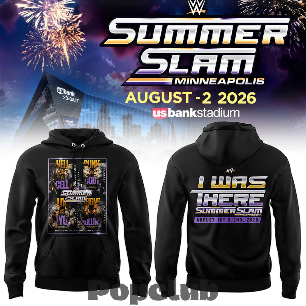 WWE Summer Slam 2026 In Minnesota Hoodie WWE Summer Slam 2026 In Minnesota Hoodie