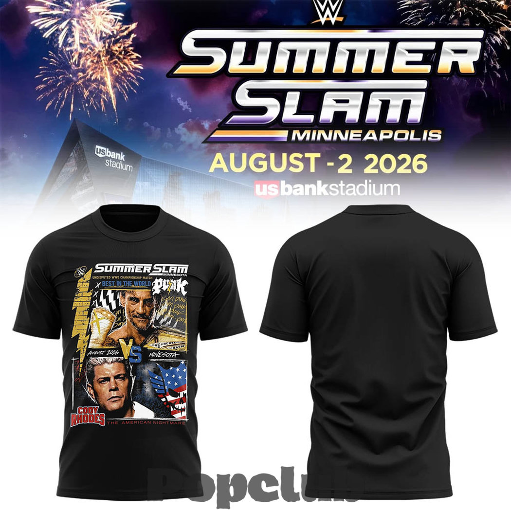 WWE Summer Slam 2026 In Minnesota T-Shirt WWE Summer Slam 2026 In Minnesota T-Shirt