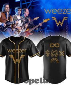 Weezer The Gathering World Tour Special Baseball Jersey Weezer The Gathering World Tour Special Baseball Jersey