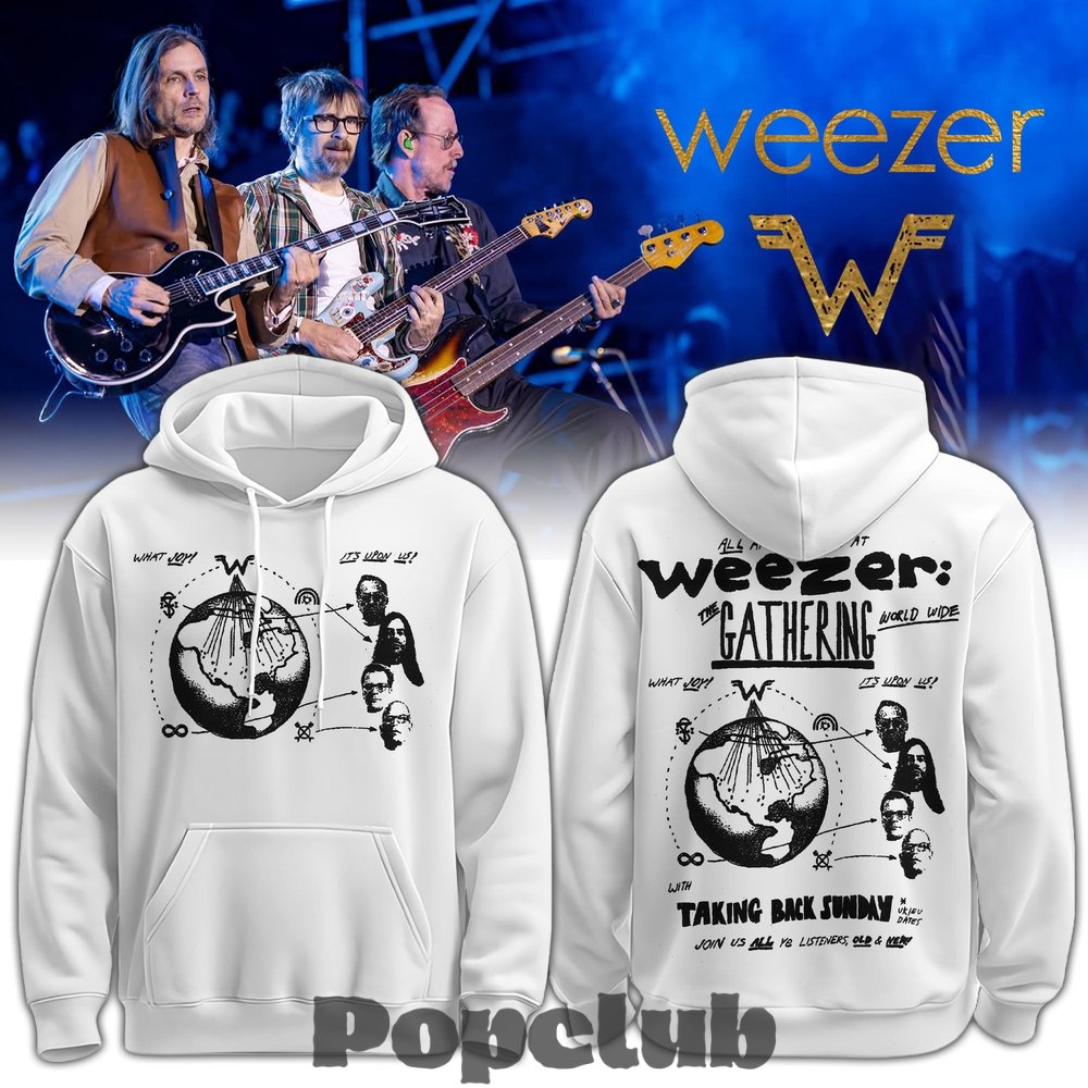 Weezer The Gathering World Tour Special Hoodie Weezer The Gathering World Tour Special Hoodie