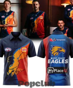 West Coast Eagles 2026 Gather Round Guernsey Special Polo Shirt