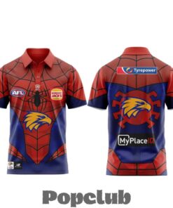 West Coast Eagles x Spider-Man 2026 Special Polo Shirt
