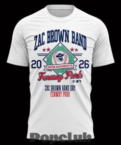 Zac Brown Band x Boston Red Sox Fenway Park Love & Fear Tour T-Shirt