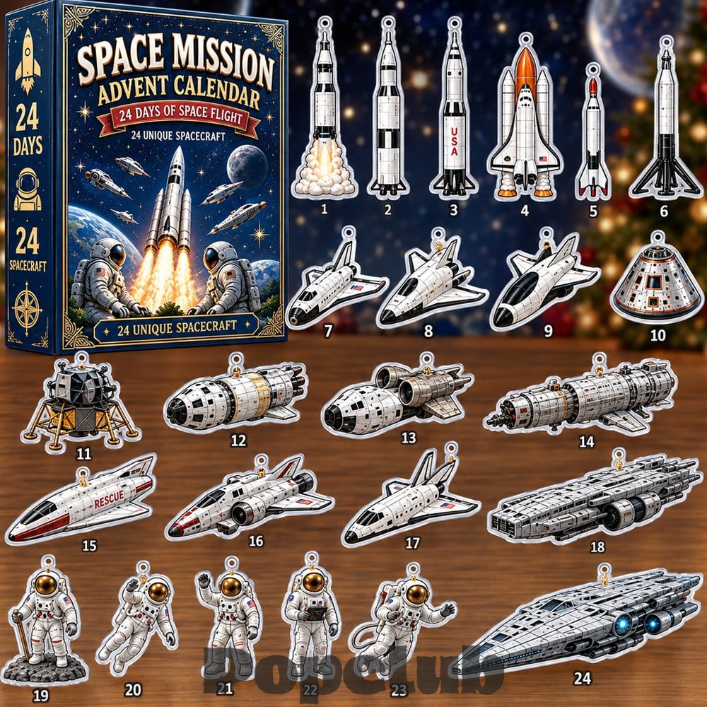 24-Day Space Mission Christmas Countdown Advent Calendar 2026 for Space Exploration Fans 24-Day Space Mission Christmas Countdown Advent Calendar 2026 for Space Exploration Fans