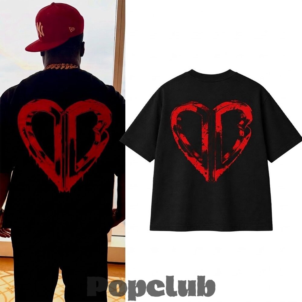 50cent Inferno Red DB Villain Tee 50cent Inferno Red DB Villain Tee