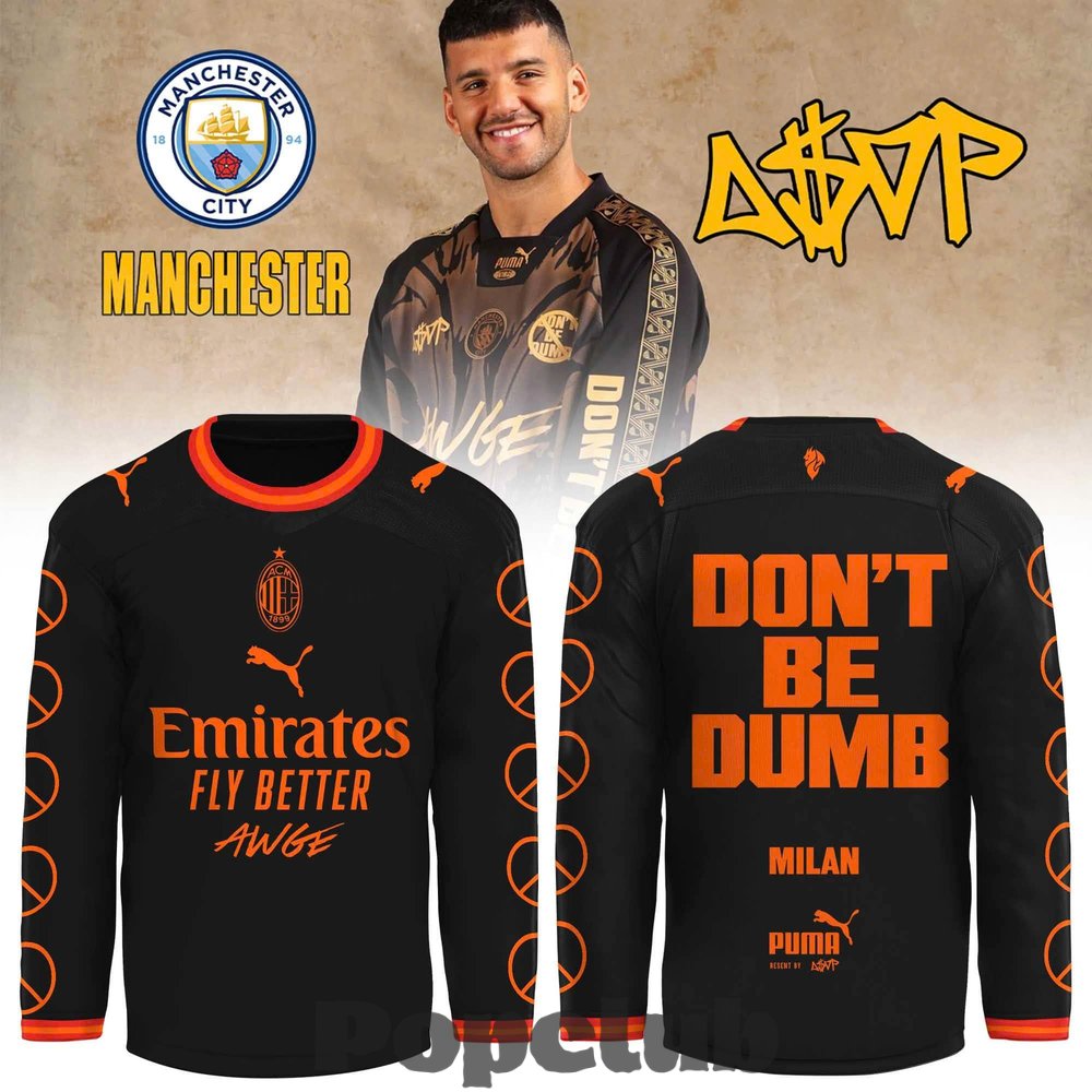 A$AP Rocky x AC Milan Don’t Be Dumb Hockey Jersey A$AP Rocky x AC Milan Don’t Be Dumb Hockey Jersey