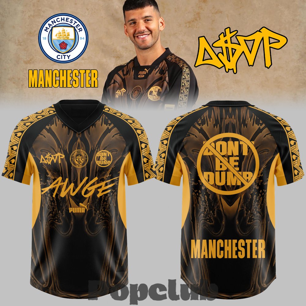 A$AP Rocky x Manchester City Exclusive Football Jersey A$AP Rocky x Manchester City Exclusive Football Jersey