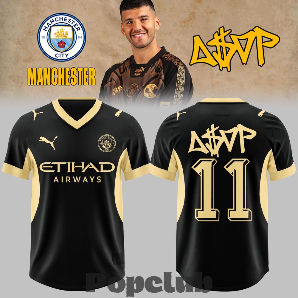 A$AP Rocky x Manchester City Exclusive Football Jersey A$AP Rocky x Manchester City Exclusive Football Jersey