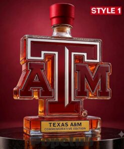 Aggie Block T Legacy Display Whiskey Bottle