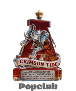 Alabama Crimson Tide 18 National Championship Whiskey Decanter