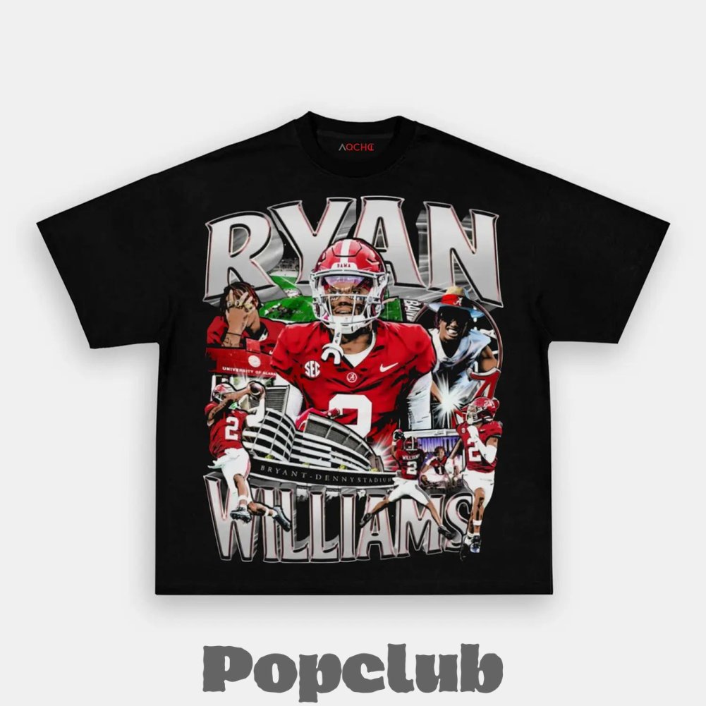 Alabama Crimson Tide Ryan Williams Vintage Player Graphic T-Shirt Alabama Crimson Tide Ryan Williams Vintage Player Graphic T-Shirt