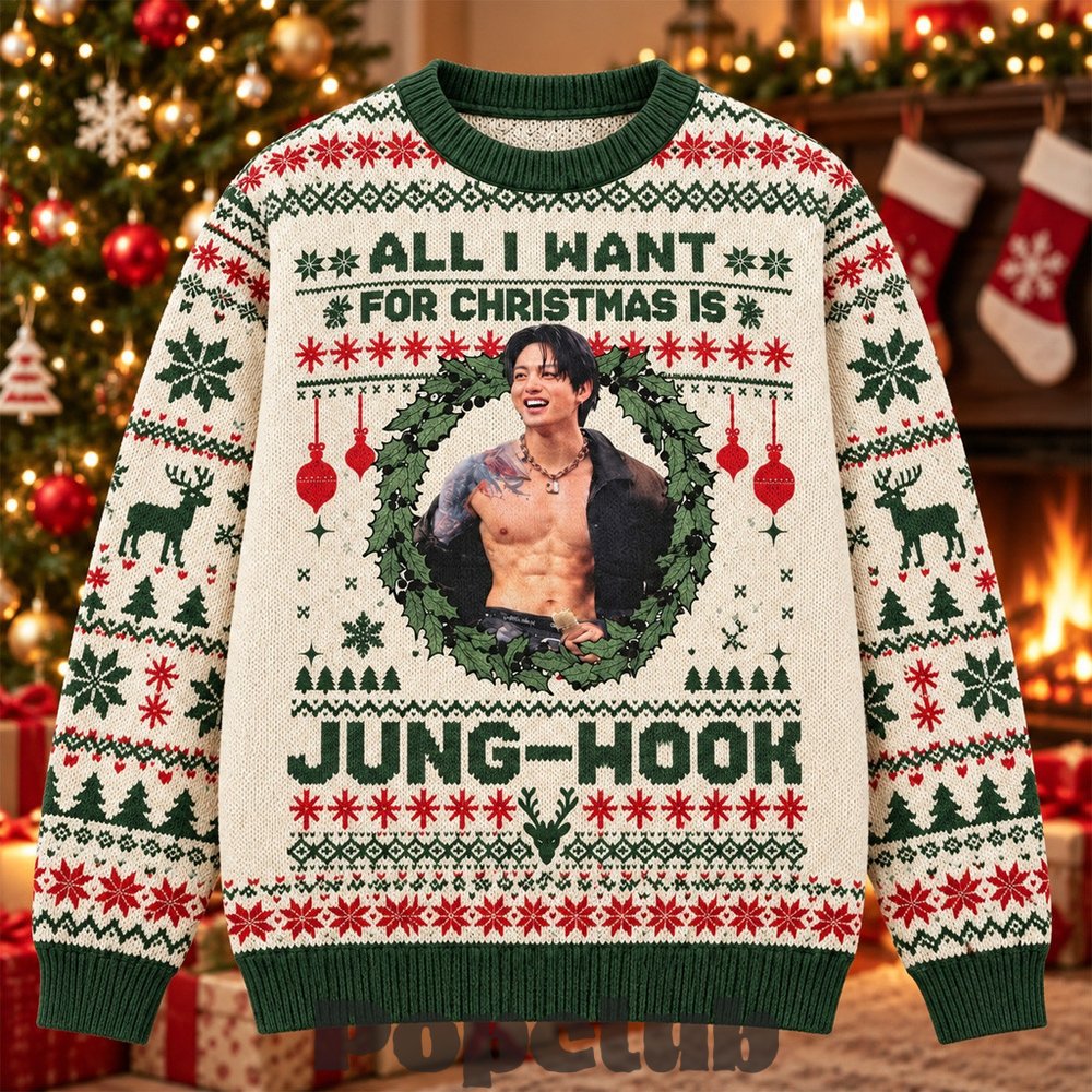 All I Want For Christmas Is Jung-Kook Ugly Sweater All I Want For Christmas Is Jung-Kook Ugly Sweater