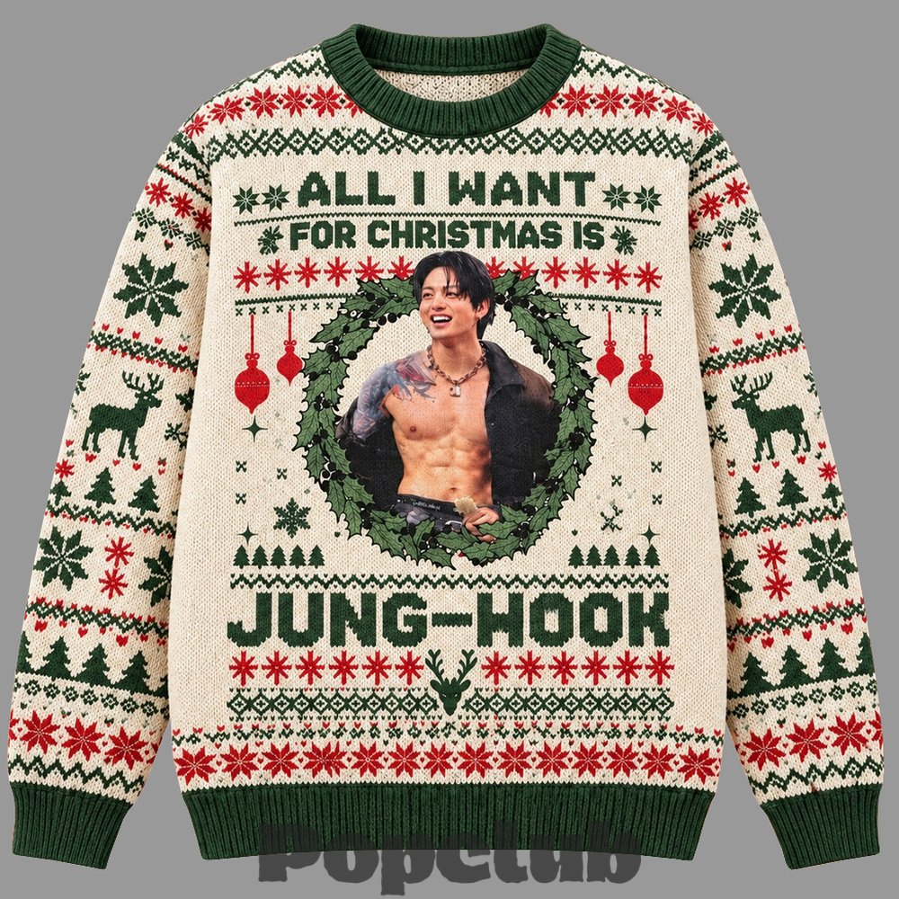 All I Want For Christmas Is Jung-Kook Ugly Sweater All I Want For Christmas Is Jung-Kook Ugly Sweater