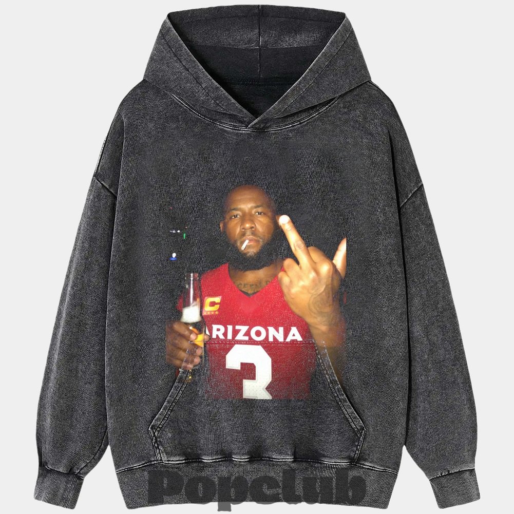 Arizona Cardinals Budda Baker Drinking & Middle Finger T-Shirt Arizona Cardinals Budda Baker Drinking & Middle Finger T-Shirt