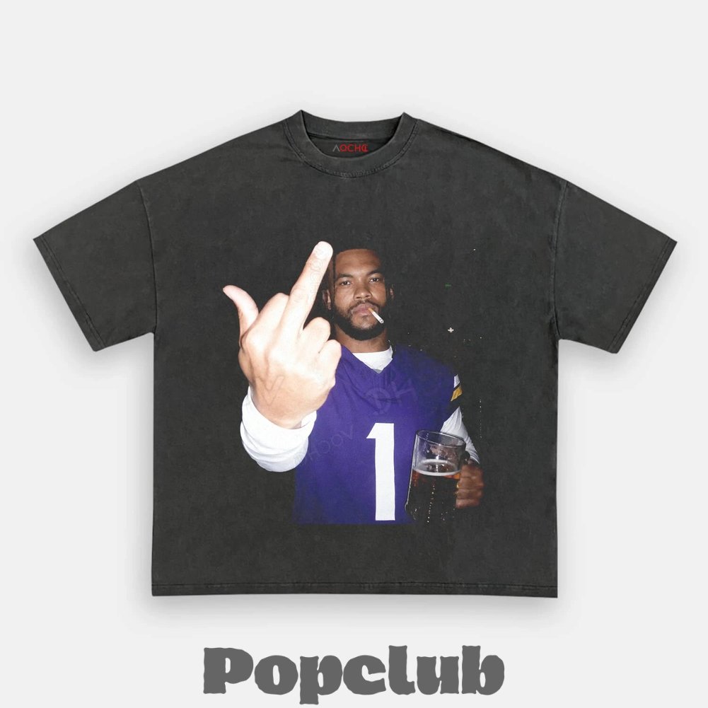 Arizona Cardinals Kyler Murray Drinking & Middle Finger T-Shirt Arizona Cardinals Kyler Murray Drinking & Middle Finger T-Shirt