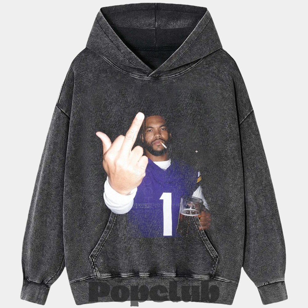 Arizona Cardinals Kyler Murray Drinking & Middle Finger T-Shirt Arizona Cardinals Kyler Murray Drinking & Middle Finger T-Shirt