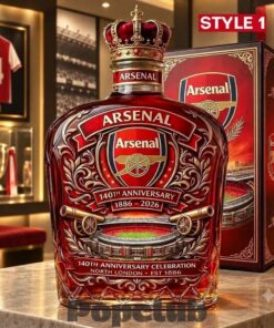 Arsenal 140th Anniversary Whiskey Bottle