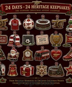 Arsenal Come On You Gunners Christmas Advent Calendar 2026 for Soccer Fans