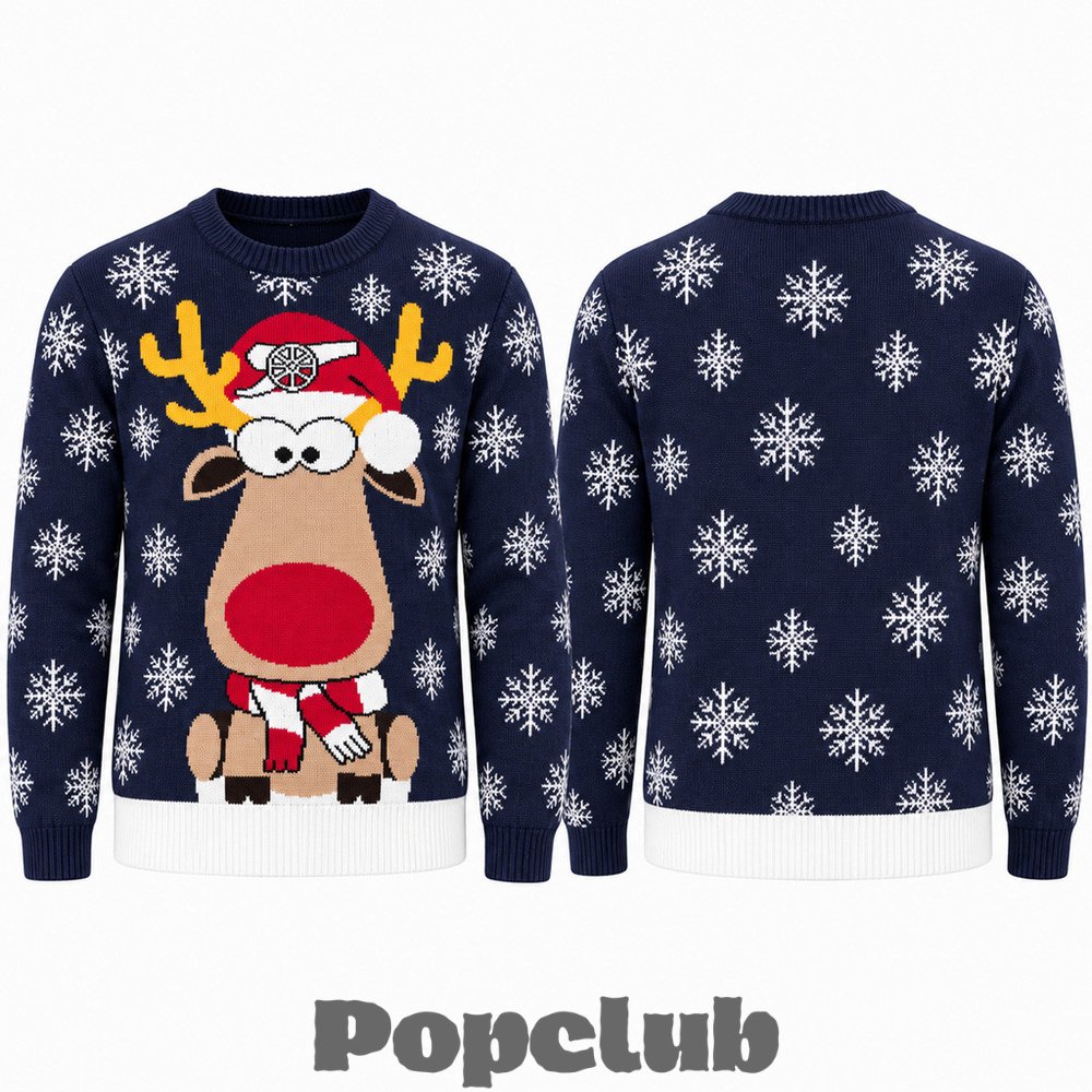 Arsenal Reindeer Jumper 2026 Ugly Christmas Sweater Arsenal Reindeer Jumper 2026 Ugly Christmas Sweater